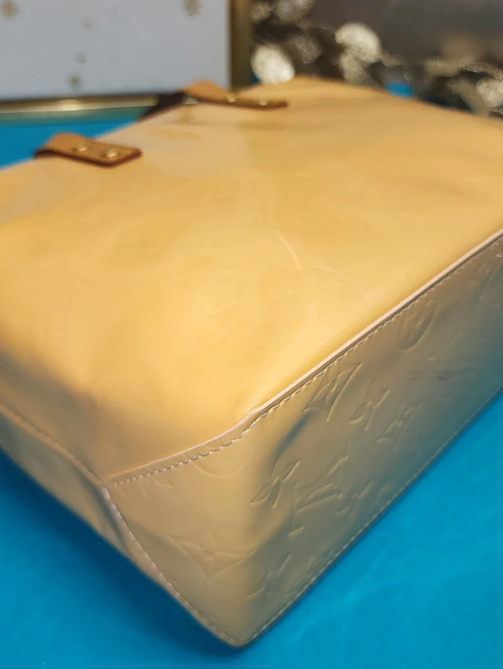 Authentic Louis Vuitton Vernis Reade PM Yellow W/ Dust Bag And Proof Of Purchase